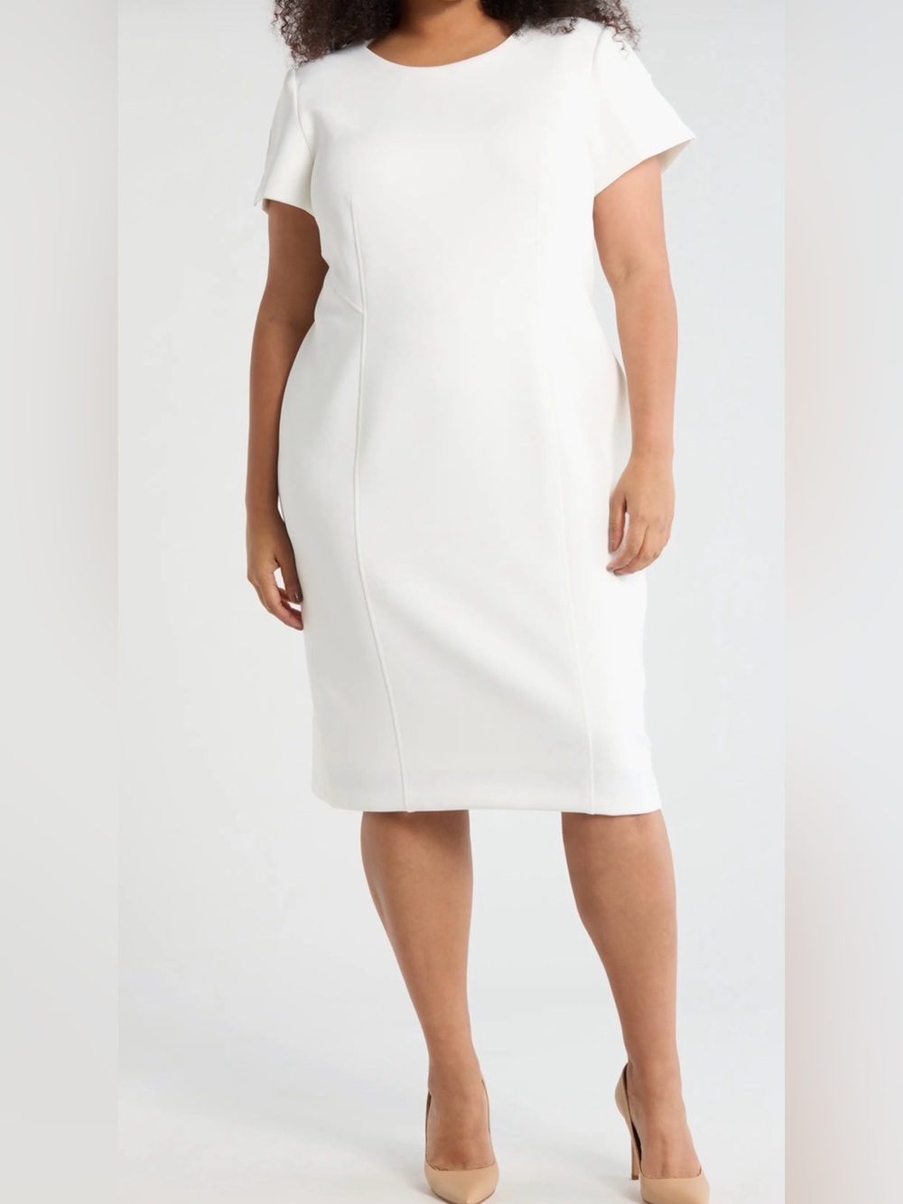 Calvin Klein Classic White dress  - Sleek, Tailored Silhouette size 18/20